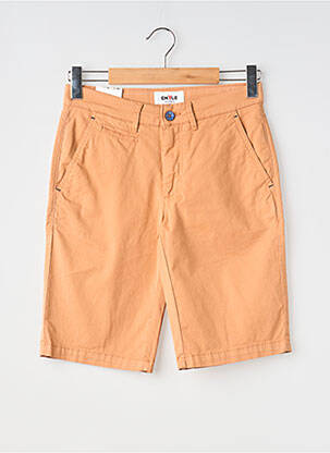 Bermuda stretch taille normale orange EMYLE homme
