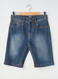 Bermuda stretch taille normale bleu VIRTUE homme