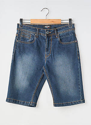 Bermuda stretch taille normale bleu VIRTUE homme