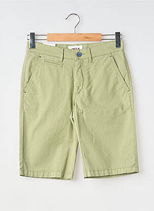 Bermuda stretch taille normale vert EMYLE homme
