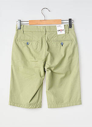 Bermuda stretch taille normale vert EMYLE homme