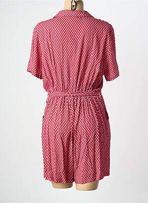 Combishort fermeture boutonnée sur le devant manches courtes rose J&JOY femme