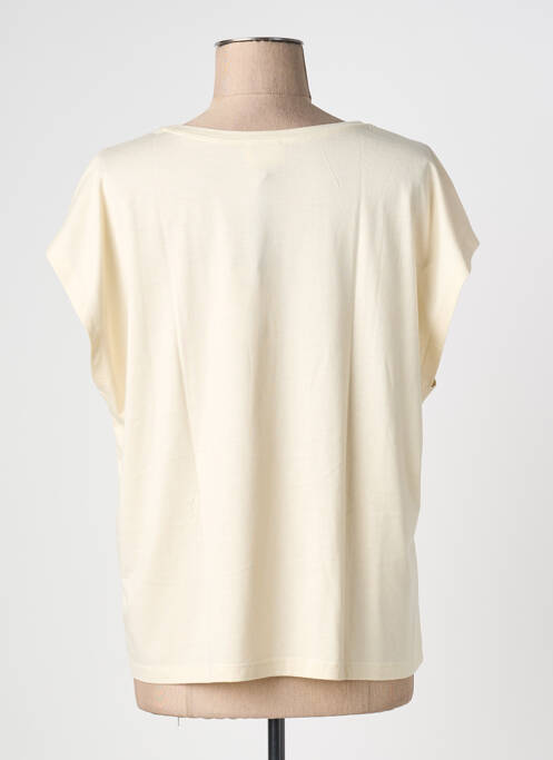 T-shirt coupe droite manches courtes beige JULIE GUERLANDE femme