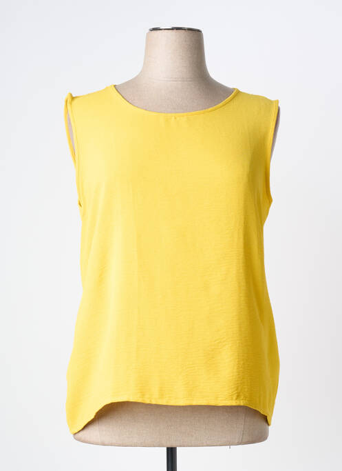 Top sans manche sans manche jaune AZAY femme