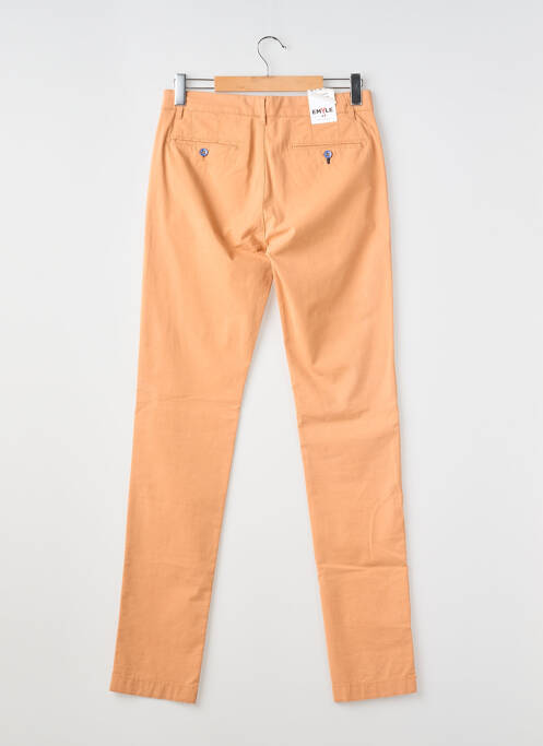 Pantalon chino stretch taille normale orange EMYLE homme