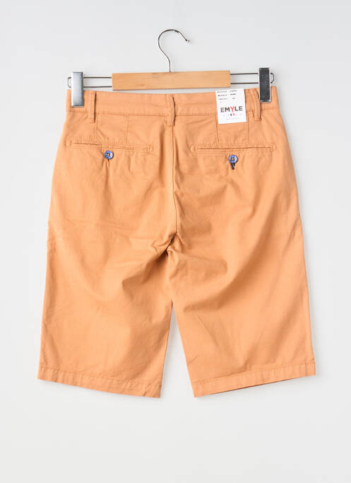 Bermuda stretch taille normale orange EMYLE homme