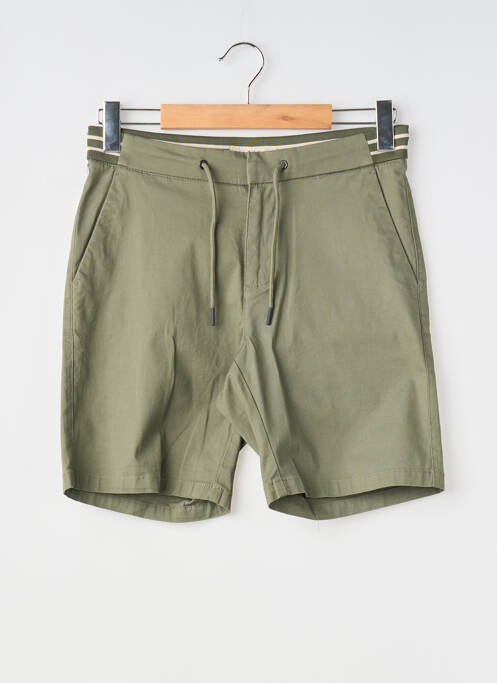 Short tissage popeline taille normale vert LCDN homme