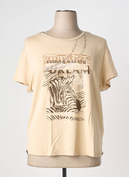 T-shirt beige BARBARA LEBEK femme