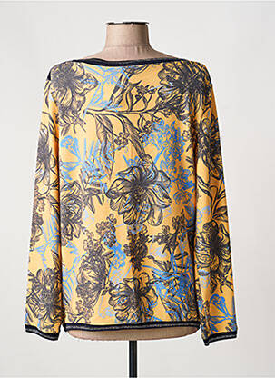 Sweat-shirt stretch manches longues jaune JOY OF LIFE femme