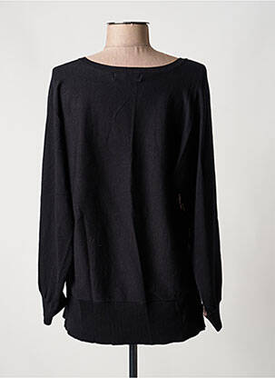 Pull coupe cintrée manches longues noir CONCEPT K femme
