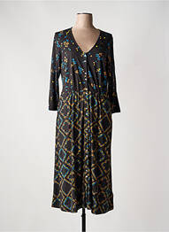 Robe longue manches longues manches longues noir WHITE STUFF femme