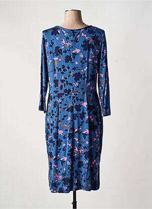 Robe mi-longue imprimé fantaisie manches longues bleu WHITE STUFF femme