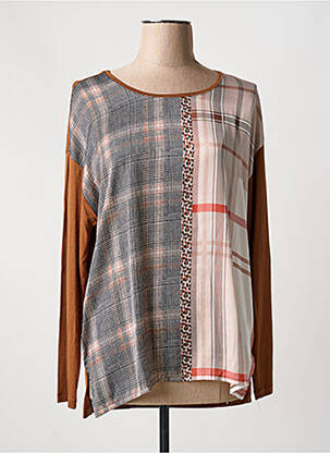 T-shirt manches longues manches longues marron GERRY WEBER femme