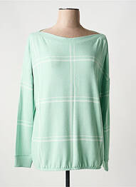 Pull col bateau manches longues vert STREET ONE femme