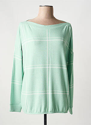 Pull col bateau manches longues vert STREET ONE femme