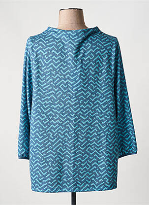 Pull coupe droite manches 3/4 bleu STREET ONE femme