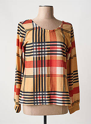 Pull coupe droite manches longues beige LO! LES FILLES femme