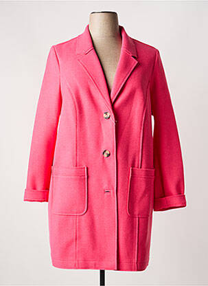 Manteau long coupe cintrée sans capuche rose STREET ONE femme