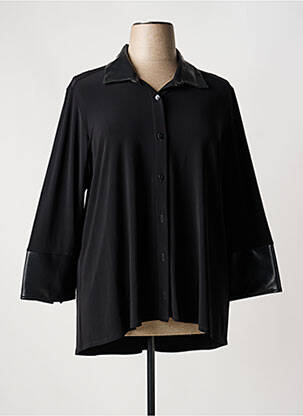 Chemisier coupe cintrée manches longues noir JOSEPH RIBKOFF femme