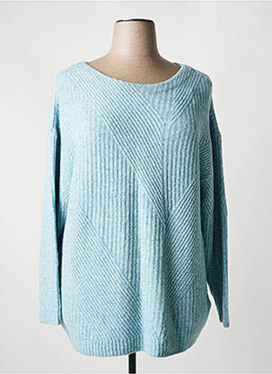 Pull tissage chiné manches longues bleu STREET ONE femme