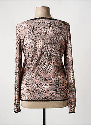 Pull coupe cintrée manches longues marron CONCEPT K femme
