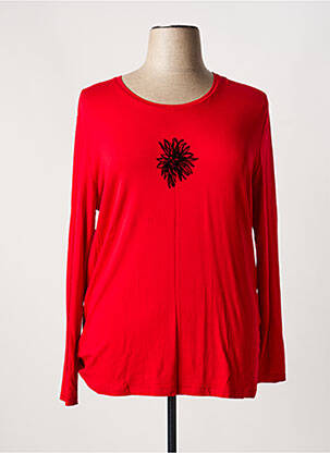 T-shirt manches longues manches longues rouge JOY OF LIFE femme