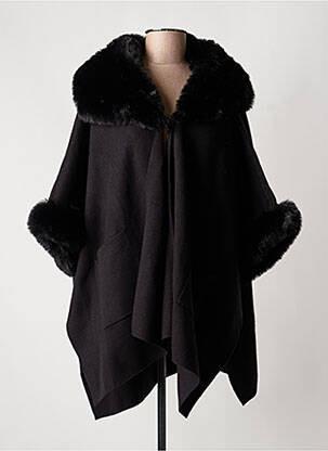 Poncho noir JOSEPH RIBKOFF femme