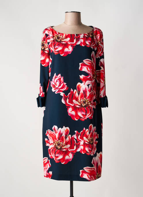 Robe courte fermeture zippée au dos manches longues noir VERA MONT femme