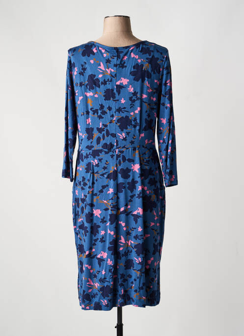 Robe mi-longue imprimé fantaisie manches longues bleu WHITE STUFF femme