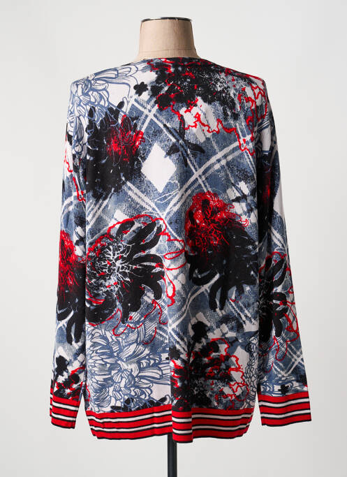 Gilet manches longues resserrée sur le bas rouge JOY OF LIFE femme