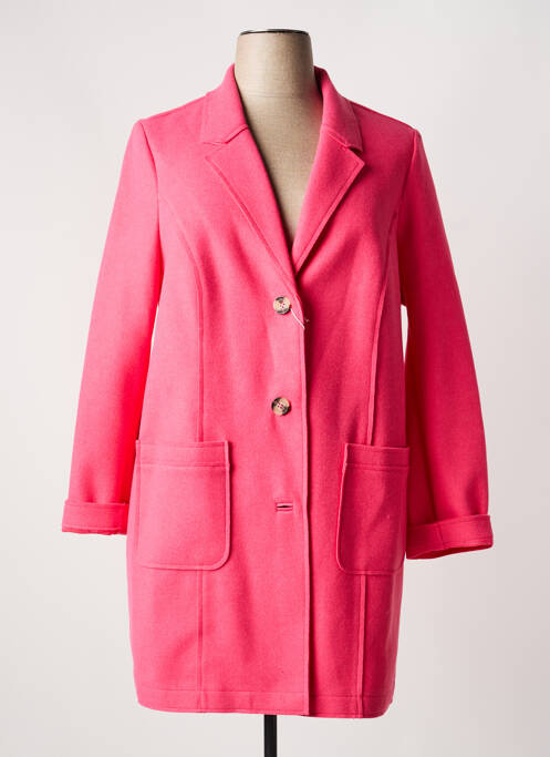 Manteau long coupe cintrée sans capuche rose STREET ONE femme