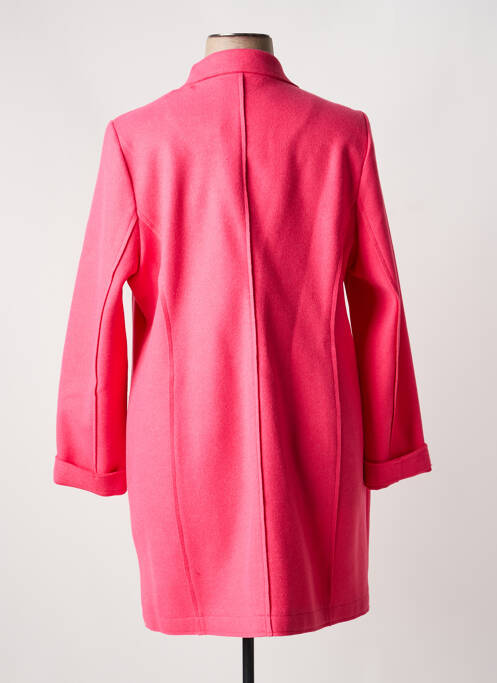 Manteau long coupe cintrée sans capuche rose STREET ONE femme