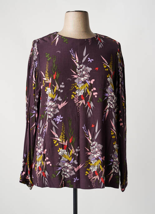 Blouse imprimé fleurs manches longues violet WHITE STUFF femme