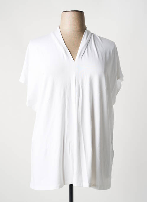 T-shirt col v manches courtes blanc JOSEPH RIBKOFF femme