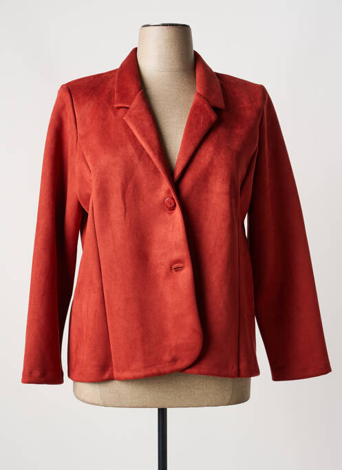 Blazer poches orange GEVANA femme