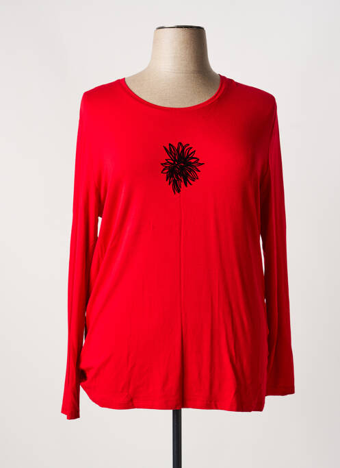 T-shirt manches longues manches longues rouge JOY OF LIFE femme