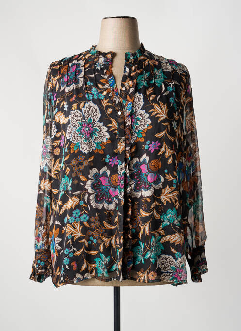 Chemisier noir ELORA femme