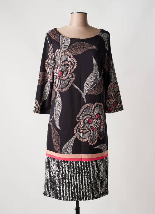 Robe mi-longue noir COMMA, femme