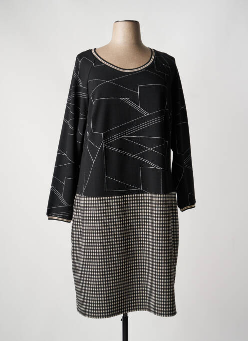 Robe mi-longue noir FRED SABATIER femme