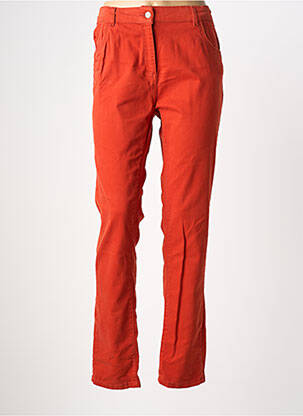 Jeans coupe slim stretch taille normale orange ELLE EST OU LA MER femme