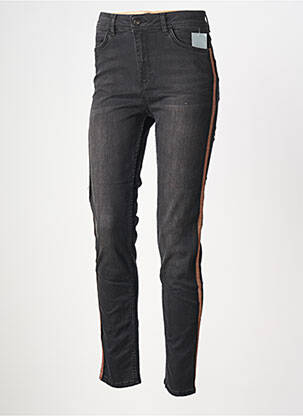 Jeans coupe slim stretch taille normale noir CONCEPT K femme