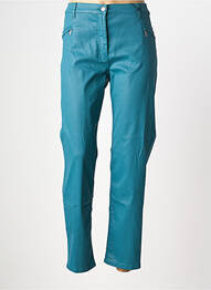Pantalon slim tissage enduit taille normale vert BETTY BARCLAY femme