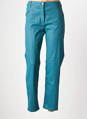Pantalon slim tissage enduit taille normale vert BETTY BARCLAY femme