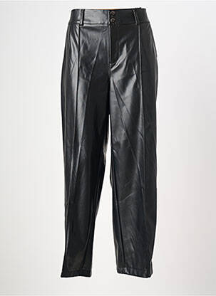 Pantalon chino fermeture zippée sous rabat boutonné taille normale noir STREET ONE femme