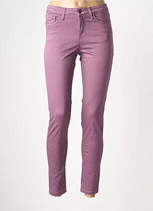 Jeans coupe slim stretch taille normale violet LCDN femme