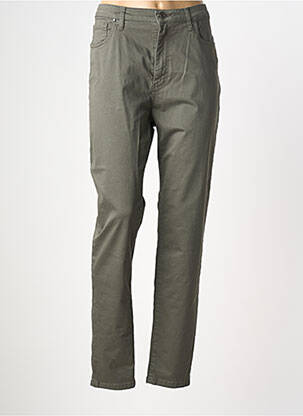 Jeans coupe slim stretch taille normale vert LCDN femme