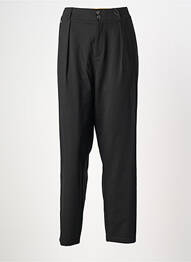 Pantalon chino fermeture zippée sous rabat boutonné taille haute noir STREET ONE femme