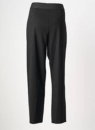 Pantalon chino fermeture zippée sous rabat boutonné taille haute noir STREET ONE femme