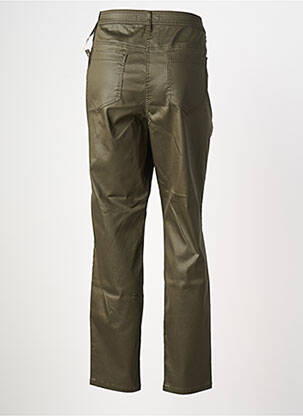 Pantalon slim tissage enduit taille normale vert TAIFUN femme