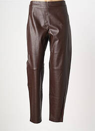 Pantalon droit taille élastique taille normale marron GERRY WEBER femme